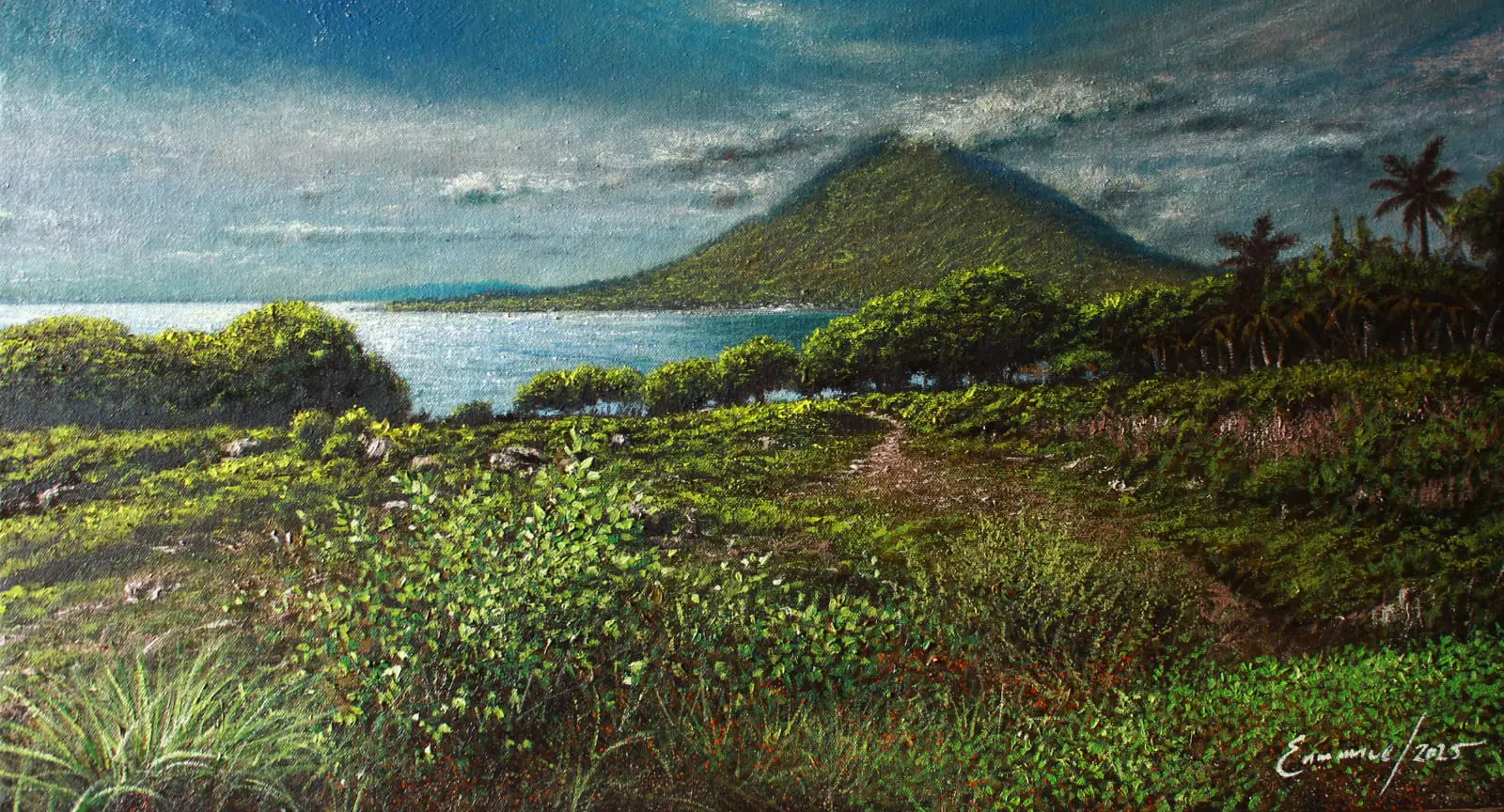 Road to the Volcano — obra de Enmanuel Membreño | Galería Enmanuel