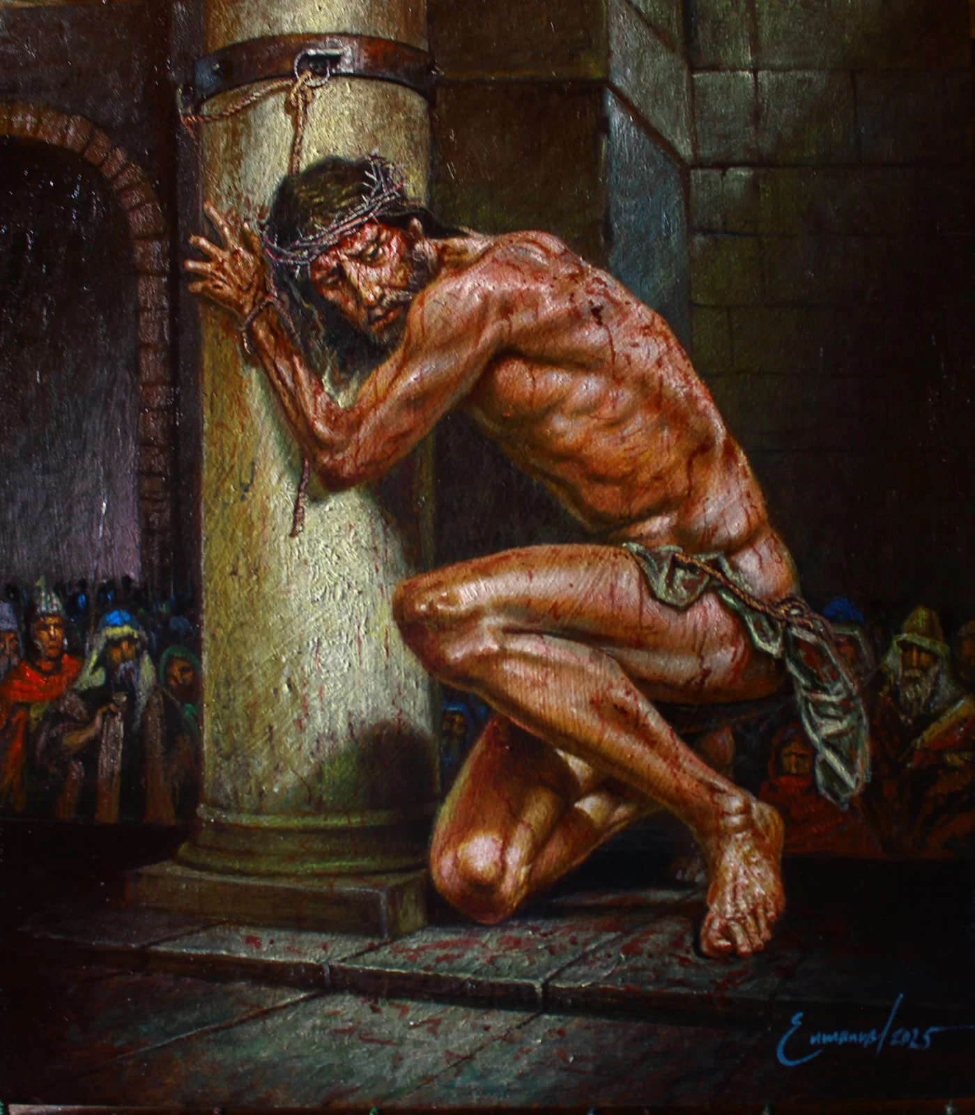 The Flagellation of Jesus — obra de Enmanuel Membreño | Galería Enmanuel