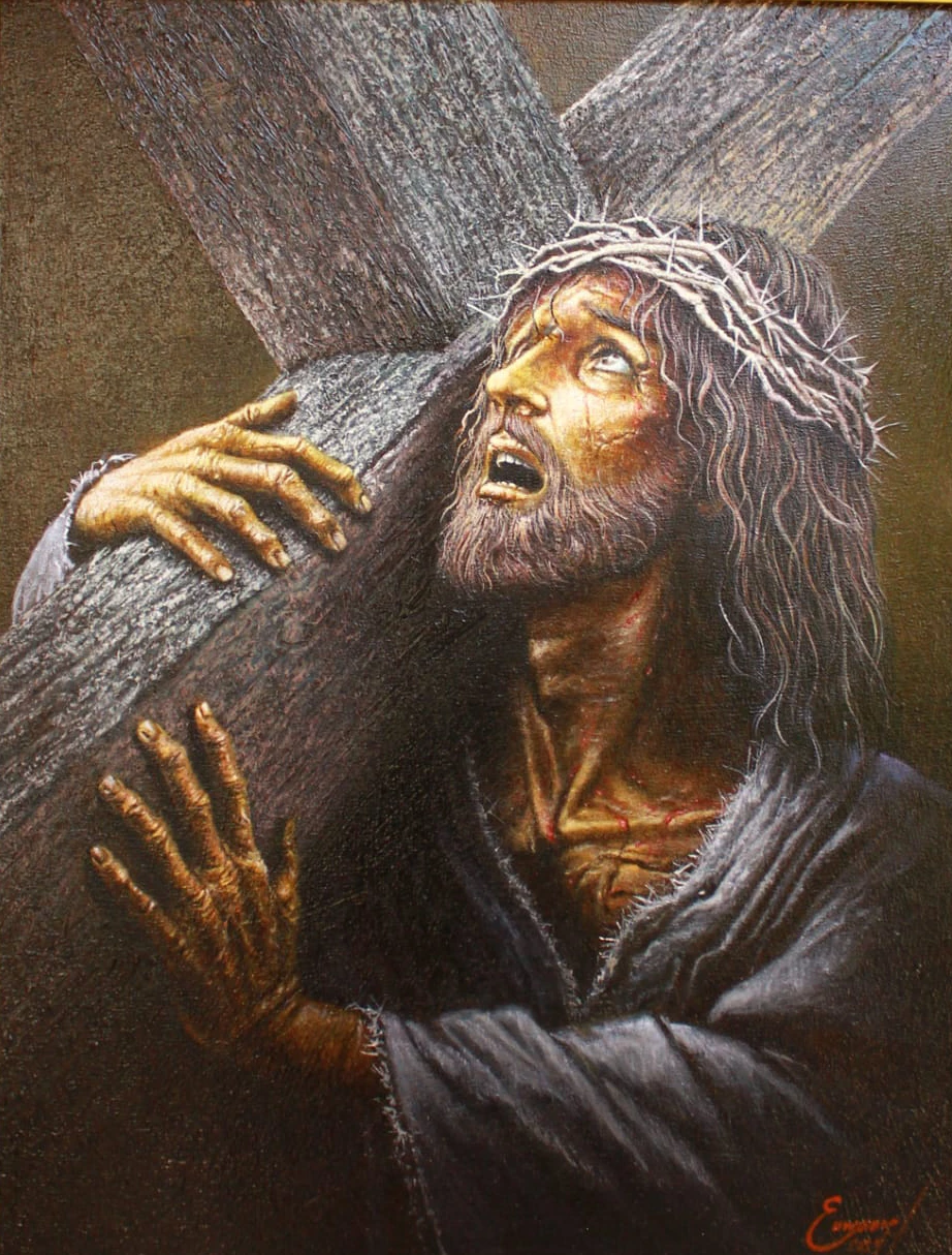 The Weight of the Cross — obra de Enmanuel Membreño | Galería Enmanuel