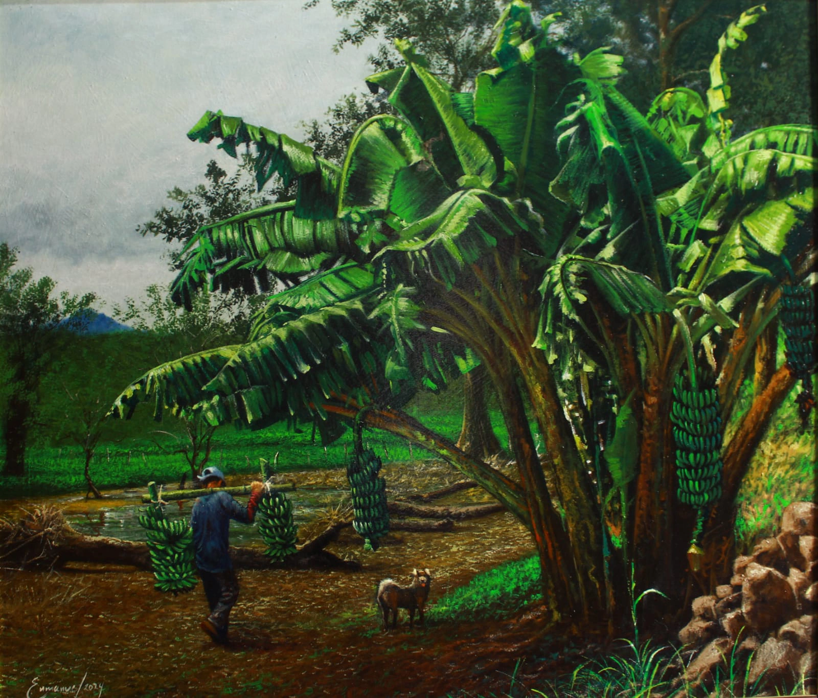 The Banana Grower — obra de Enmanuel Membreño | Galería Enmanuel