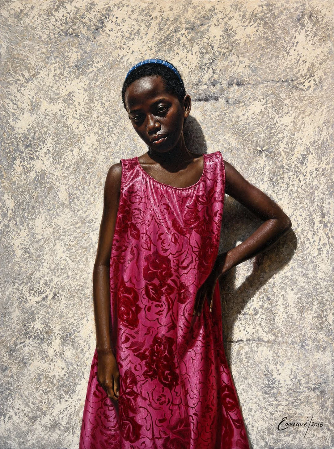 Garifuna hondureña - Cinthia — obra de Enmanuel Membreño | Galería Enmanuel