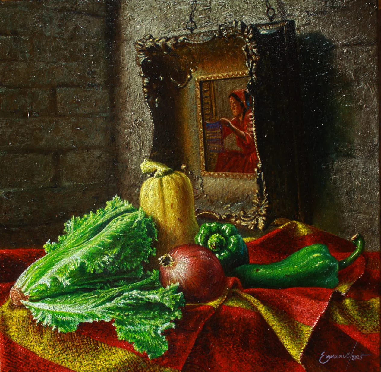 Bodegón lenca Enmanuel Membreño artista hondureño Arte Naturaleza Retratos Paisajes bodegones